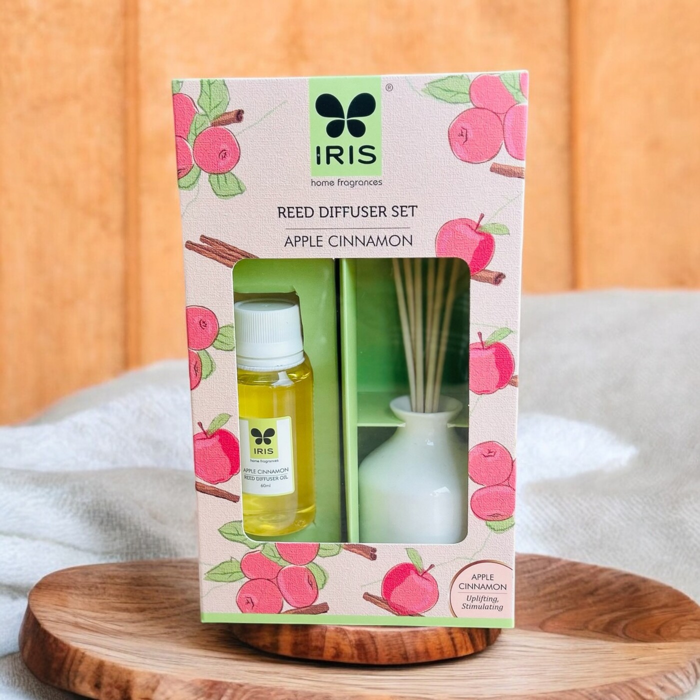 Iris Reed Diffuser Set | Lemon Grass, Apple Cinnamon, Lavender | Home ...