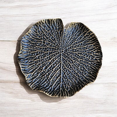 Black Leaf MDF Wall Art