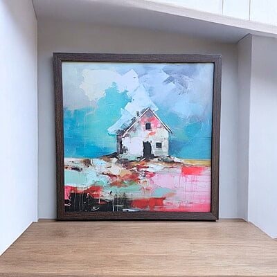 Abstract House Wall Art