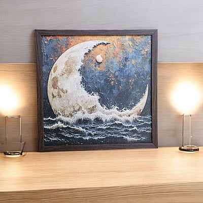 Celestial Moon Wall Art